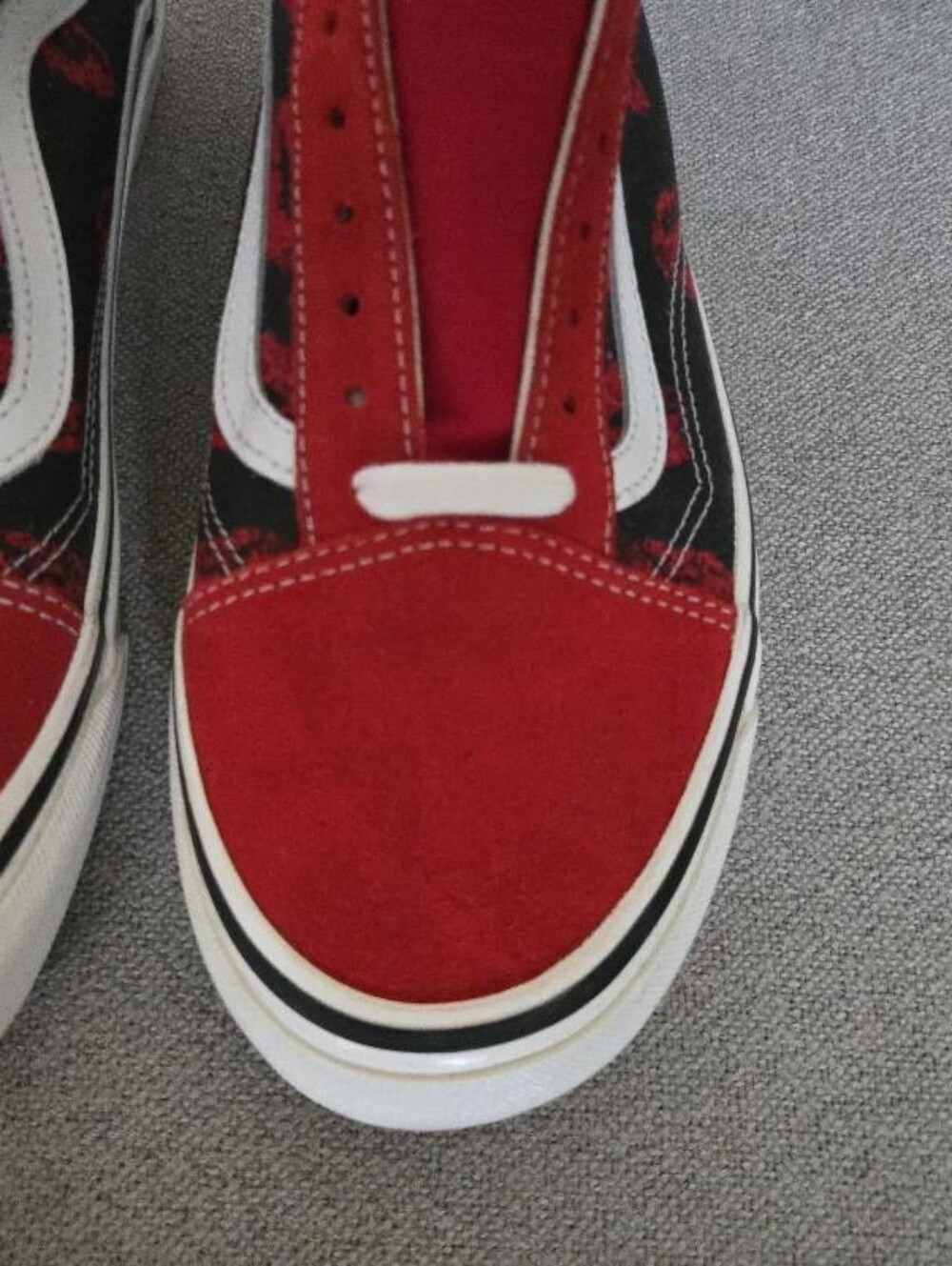 Vans Old Skool 36 DX Men Size 12 classic Red Black White kiss 072026 - Picture 3 of 8